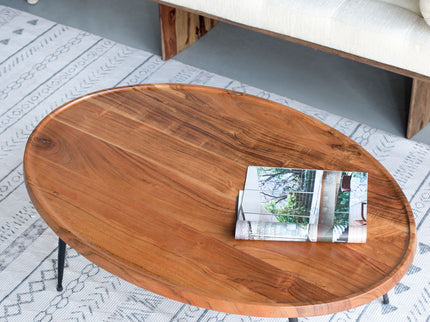 Oval Coffee Table - Brown