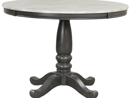Dining Table - Gray - Faux Marble