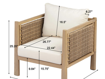 Modern Patio Chair With Armrests