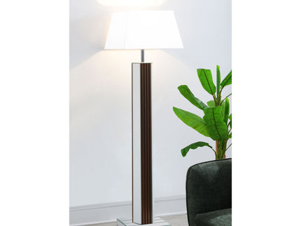 Echolls - Lamp With Scalloped Accents And Mirror Detail