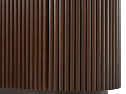 TV Stand With Fluted Tambour Style Door