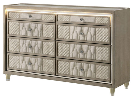 Mika - 8 Drawer LED Dresser