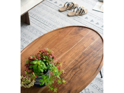 Oval Coffee Table - Brown