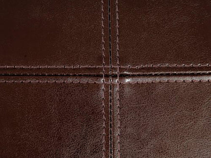 Bonded Leather Upholstered Dining Chair With Solid Wood Legs (Set of 2) - Chocolate