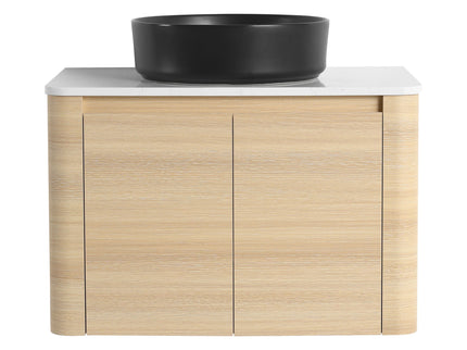 Mounted Bathroom Vanity With Art Sink & 2 Soft Close Doors