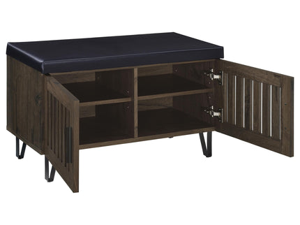 Clackamas - 2 Door Storage Bench With Padded Seat