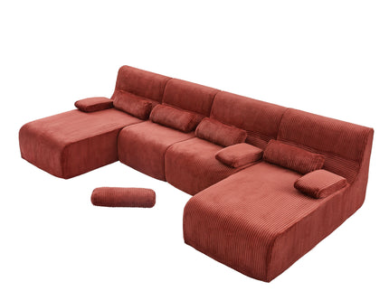 Oversized Sectional Sofa, Living Room Seating With Modular Design
