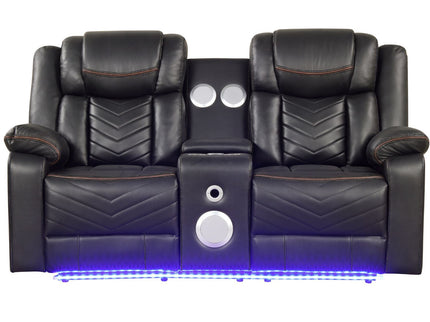Challenger - LED Power Recliner Loveseat