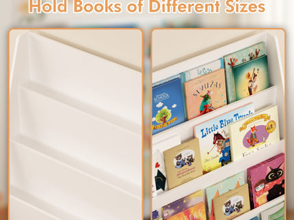 4 Tier Bookshelf, Toddler Book Display Shelves