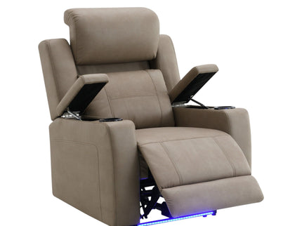 Lugo - Power Motion Recliner With Cup Holder - Camel
