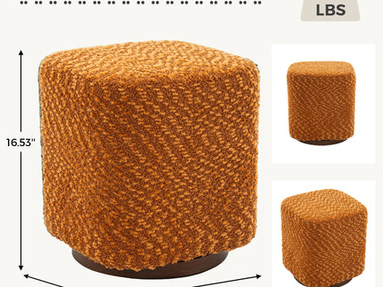 Upholstered 360° Swivel Vanity Stool