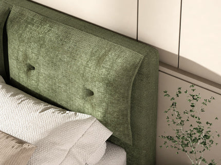 Airframe - Upholstered Bed Frame With Double Layered Upholstered Headboard
