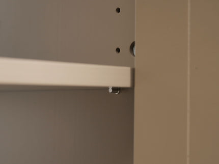 Vintage Bathroom Vanity With Ceramic Sink, Adjustable Shelves