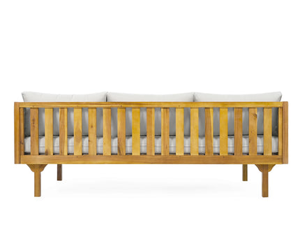 Claremont - 3 Seater Daybed Teak Acacia Wood Water Resistant Cushions
