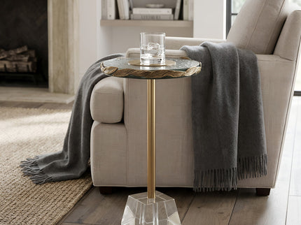 Anaheim - Round Accent Table - Gold