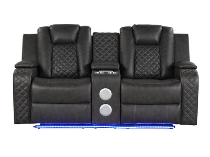 Benz - Power Recliner Set With LED Lighting And USB Charging