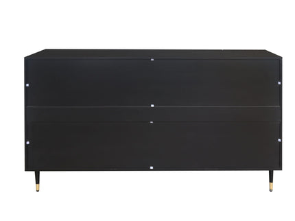 Accent Cabinet Lacquered Wooden Cabinet With 4 Glass Doors Sideboard Buffet Server Cabinet Storage Cabinet, For Living Room, Entryway, Hallway, Office, Kitchen And Dining Room