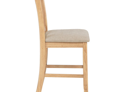 Davis - Counter Height Dining Chair Linen (Set of 2) - Light Oak