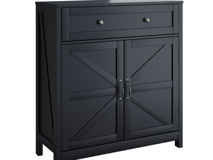 Farmhouse Storage Cabinet With Drawer And Adjustable Shelf