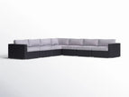 Black / 7 Seater Sectional