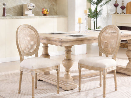French Country Dining Chairs & Round Back (Set of 2)