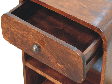 Aspen - Open Bedside Table - Dark Brown