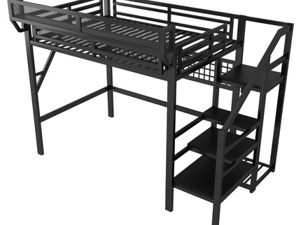 Loft Bed With Stairs And Storage