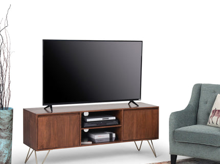 Hunter - TV Media Stand - Umber Brown Stain