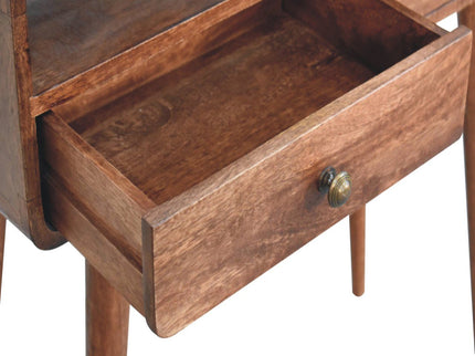 Solid Wood Curved Console Table