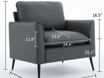 Nordic Retro Light Luxury Upholstered Sofa Chair