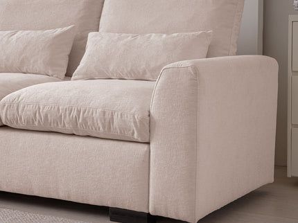 Modern Modular L Shaped Sofa Couch Reversible Ottoman With Storage Removable And Washable Cushions Sofa With USB Ports & Cup Holder For Living Room