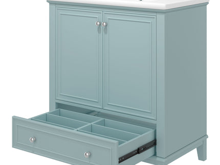 Modern Bathroom Vanity With Sink Combo, Doors And Drawer