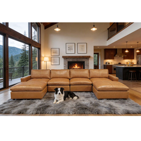 Upholstered Large Seating Modular Sectional