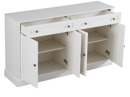Kitchen Sideboard Storage Buffet Cabinet With 2 Drawers & 4 Doors Adjustable Shelves For Dining Room, Living Room