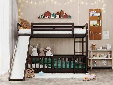 Bunk Bed With Convertible Ladder And Slide