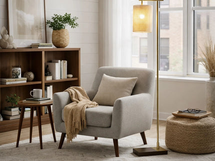 Brizo - Tall Corner Floor Lamp - Gold