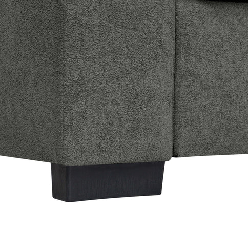 Upholstered Sofa With Toss Pillows - Dark Gray