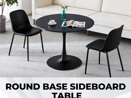 Mid-Century Tulip Dining Table With Round Top