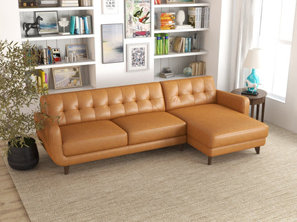 Allison - Mid-Century Modern Sectional Sofa Chaise