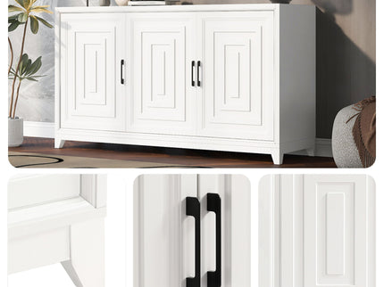 TV Stand, Media Console Cabinet With 2 Spacious Storage Space