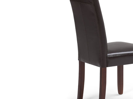 Acadian - Parson Dining Chair (Set of 2) - Tanners Brown