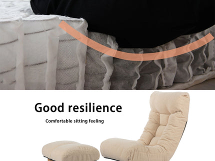 Adjustable Japanese Reclining Floor Chair Sofa With Metal Frame For Living Room