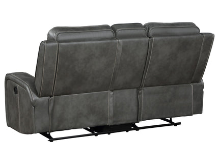 Forrest - 2 Piece Motion Reclining Sofa Set - Gray