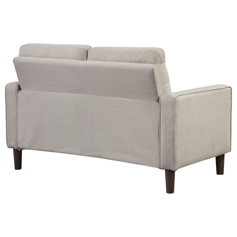 Harvey - Tufted Loveseat With Track Arm Design