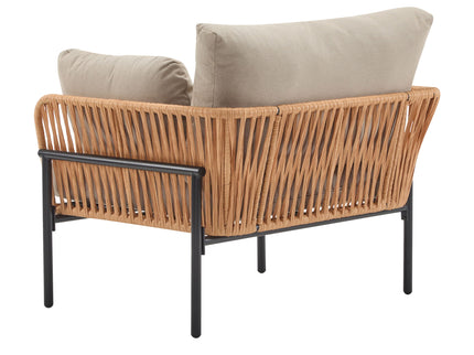Rope Lounge Chair With Cushions For Modern Spaces