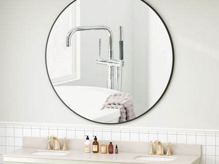 Wall Circular Mirror Metal Framed Mirror Round Vanity Mirror Dressing Mirror, For Bathroom, Living Room, Bedroom Wall Decor