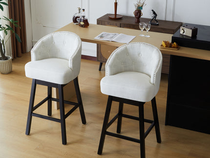 360 Degree Rotation Swivel Counter Stools (Set of 2)