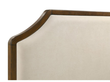 Leonide - Panel Bed With Upholstered Headboard
