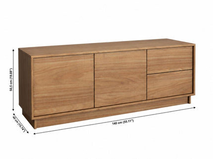 TV Stand For TVs Up To 60" With 2 Doors And 2 Drawers