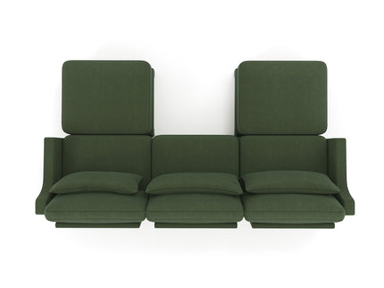 Stylish Sofa With Ottoman And Lumbar Pillows, Ergonomic Design